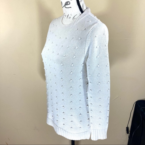 Sea Bleu wool cashmere swiss dot sweater - Picture 5 of 10